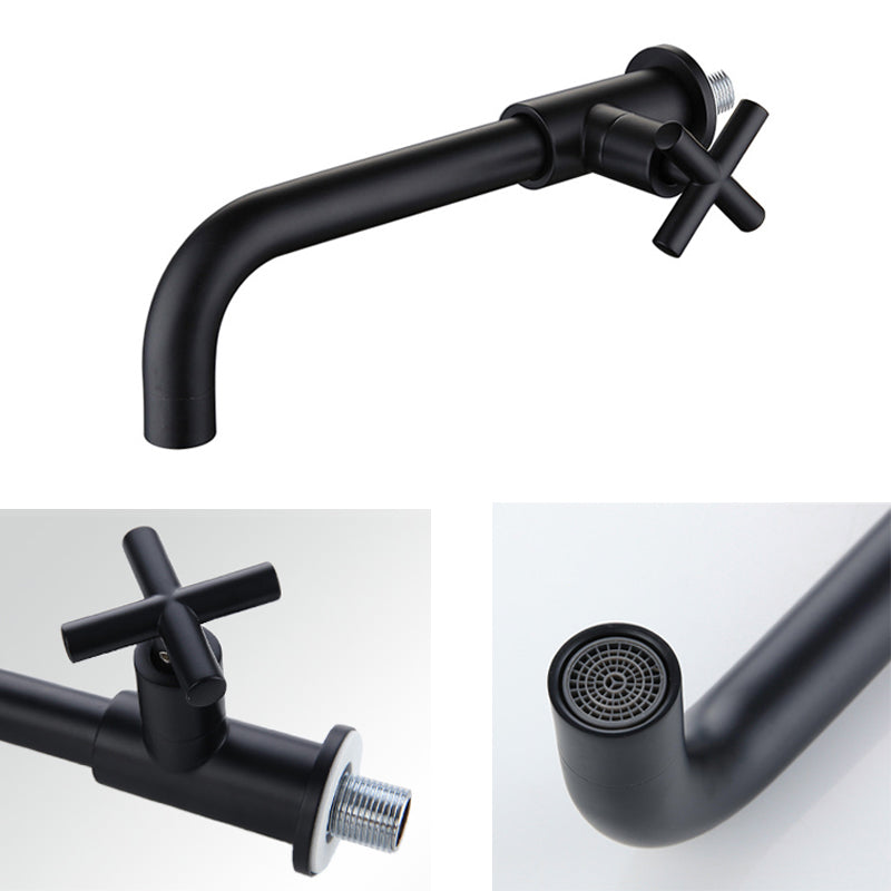 Concealed Cold Tap In Wall Basin Faucet Gold Black Chrome Wall Mounted Basin Spout Lavatory