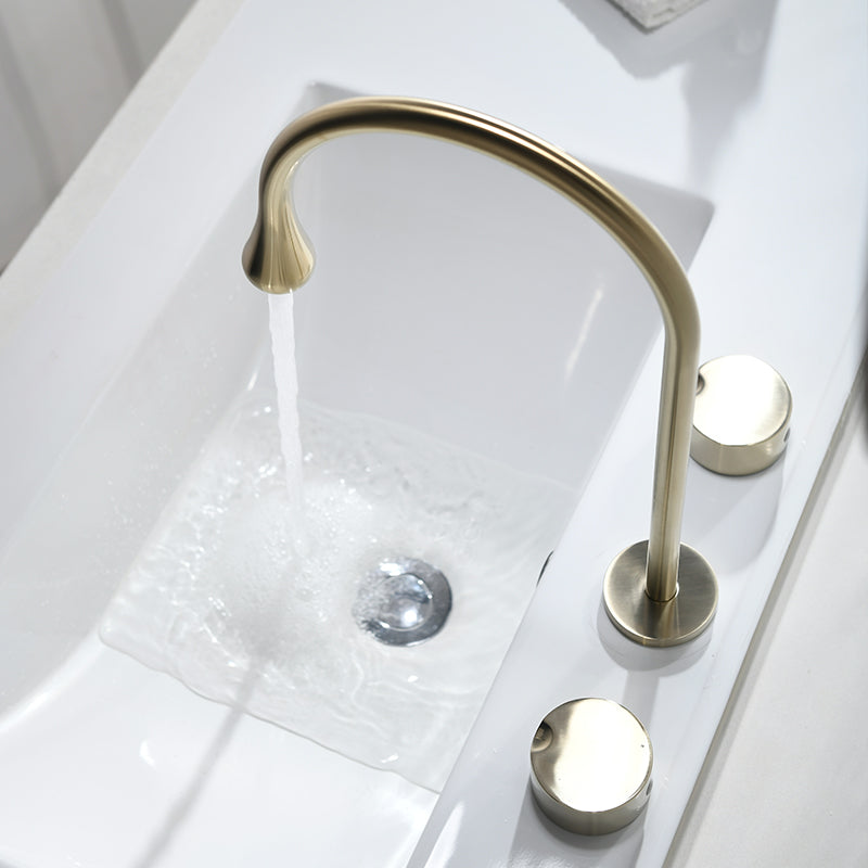 Lavatory Basin Faucet Fashion Tap Gold Faucet Black Gun Metal Faucet Water-drop Mixer Deck Mounted Tap Concealed