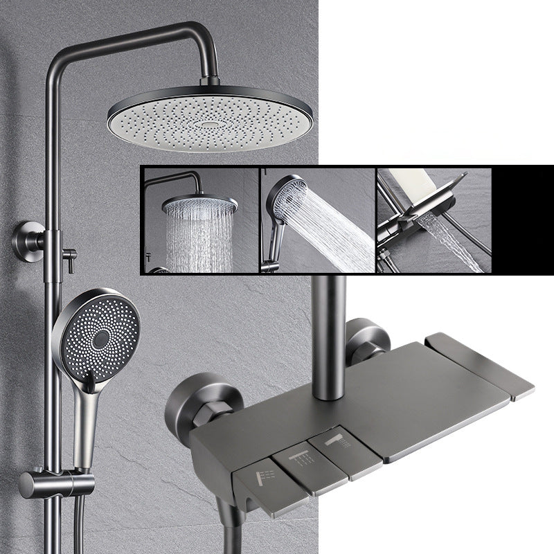 Gray Piano Bathroom Shower Faucets Intelligent Digital Shower Set Hot –  homestyle.boutique